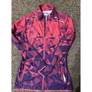 SURGE Women's Full Zip Bright Pink purple Size Small Athletic Jacket